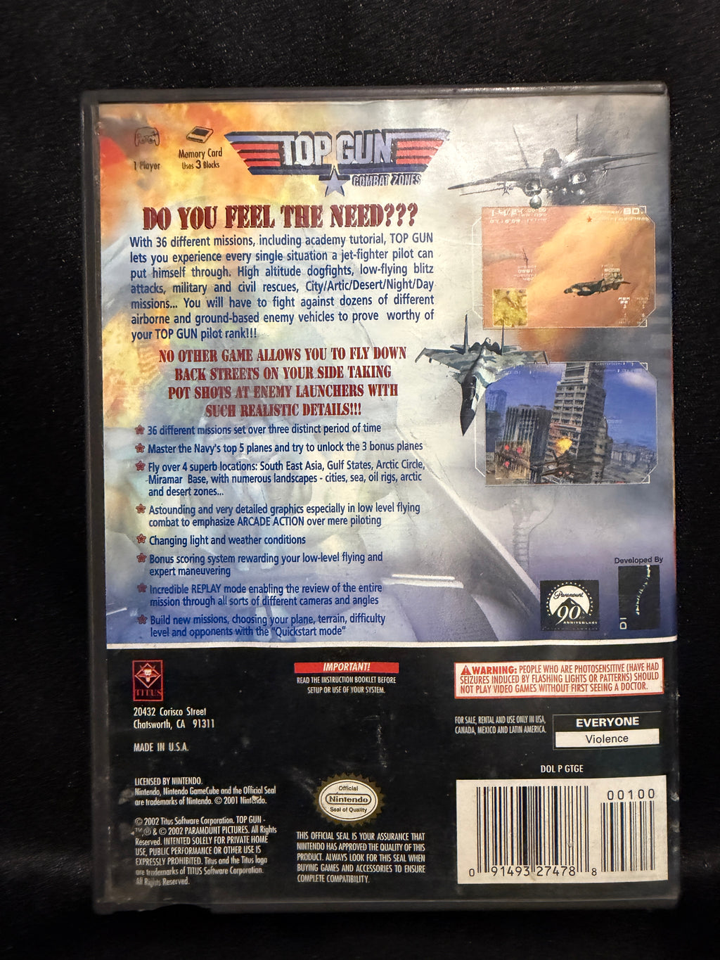 Top Gun Combat Zones