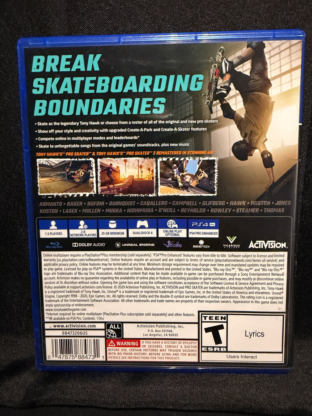 Tony Hawk’s Pro Skater 1+2
