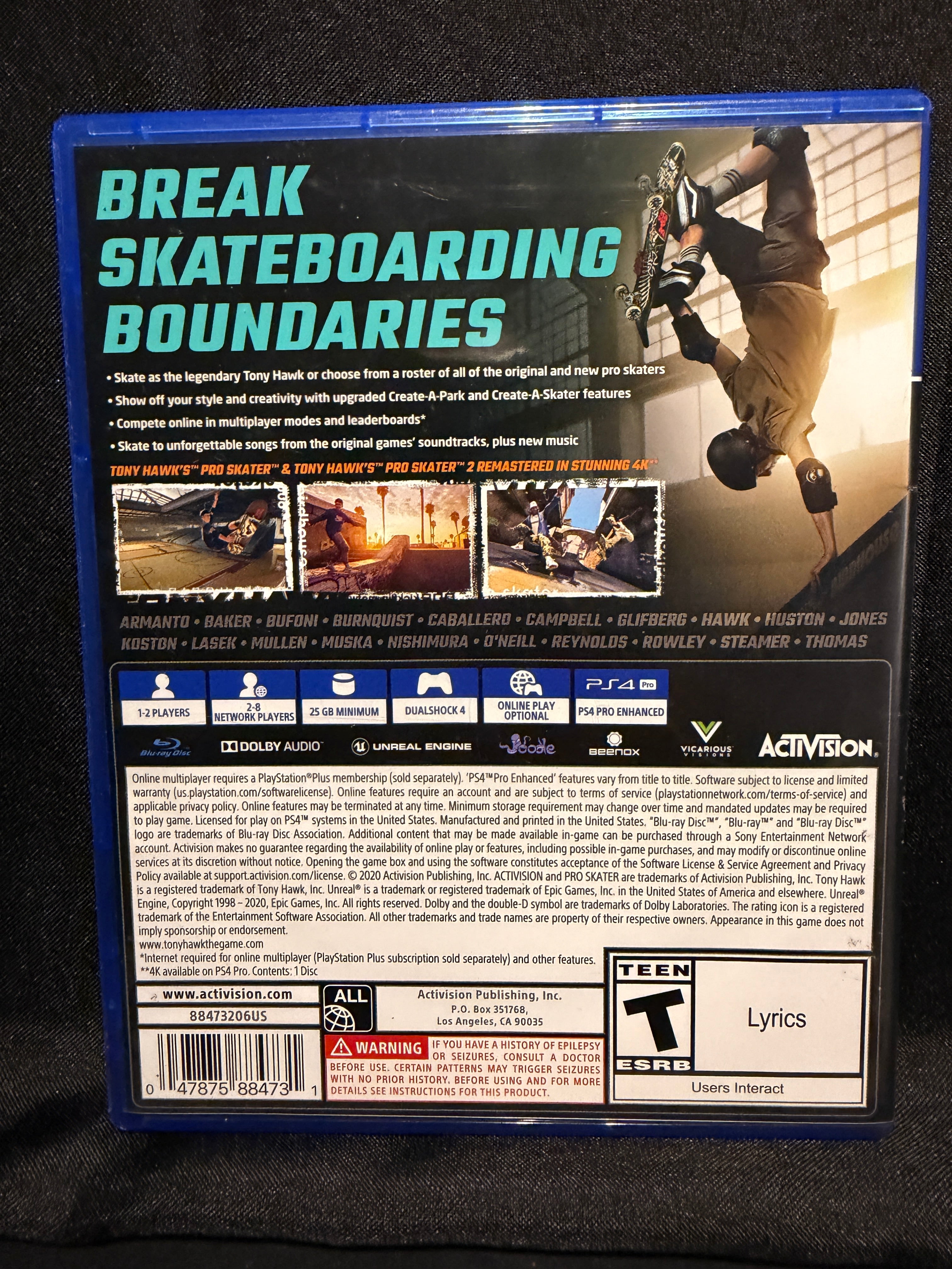 Tony Hawk’s Pro Skater 1+2